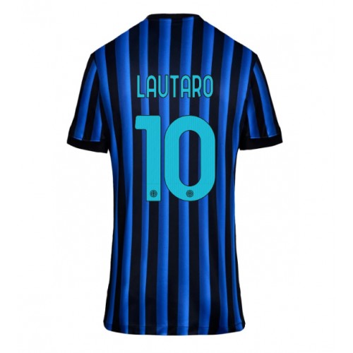 Stroje piłkarskie Inter Milan Lautaro Martinez #10 Koszulka Podstawowej dla damskie 2025-26 Krótki Rękaw